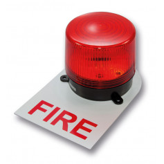 Red 24VDC Strobe with FIRE label - 125mA