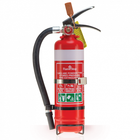 FlameStop 1.0kg - Hose ABE Powder Type Portable Fire Extinguisher