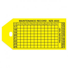 Maintenance Record Tag - Singles