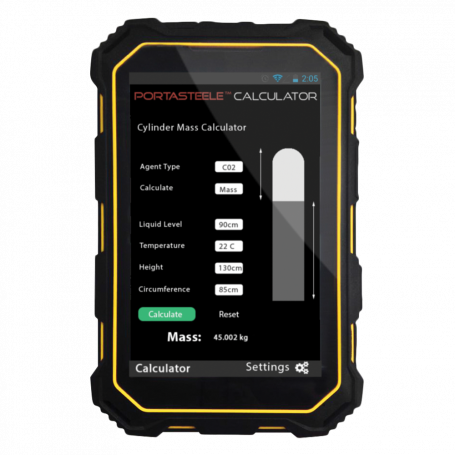 Portasteele™ Fire Suppression Cylinder Fill Weight Calculator