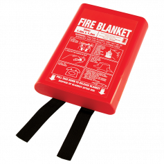 Small 1m x 1m Fire Blanket - Hard Case