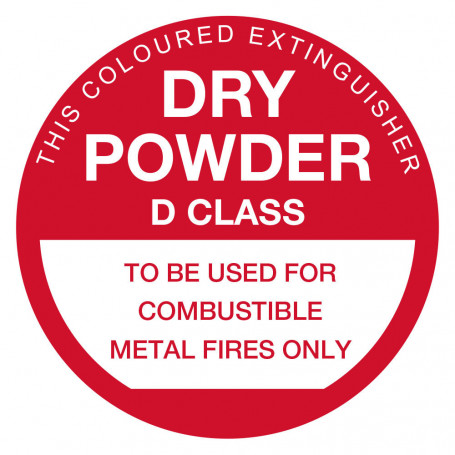 Fire Extinguisher D Class Sign