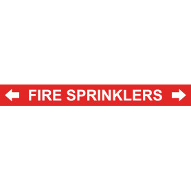 -FIRE SPRINKLER- PIPE MARKER 