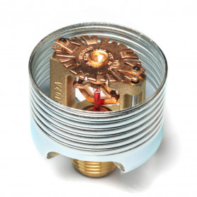 VK496 - Freedom Residential Concealed Glass Bulb Pendent Sprinkler (K3.0)-68C-Standard Brass
