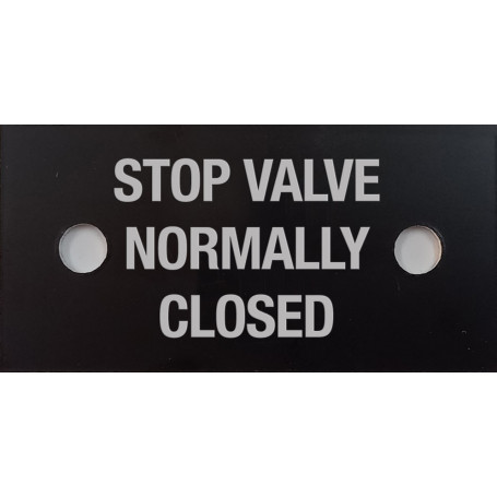 STOP VALVE NORMALLY CLOSED 
