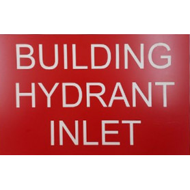 BUILDING HYDRANT INLET (RED/WHITE) 