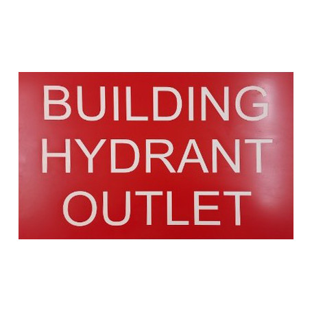 BUILDING HYDRANT OUTLET (RED/WHITE) 