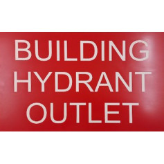 BUILDING HYDRANT OUTLET (RED/WHITE) 