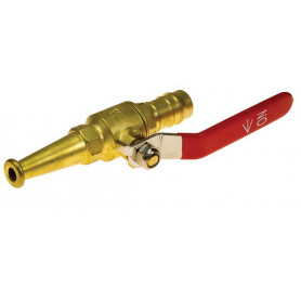 13mm Fire Hose Reel Nozzle - Brass Twist