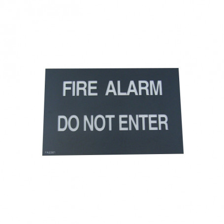 AVI MK2 Face Plate - "Fire Alarm - Do Not Enter" FA2701